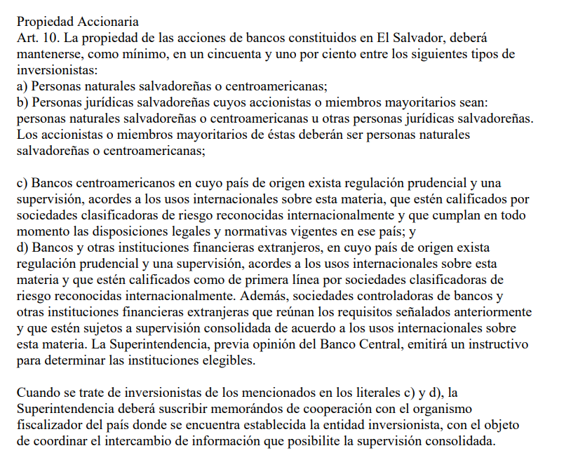 Asamblea Legislativa deroga el artículo 10 de la Ley de Bancos