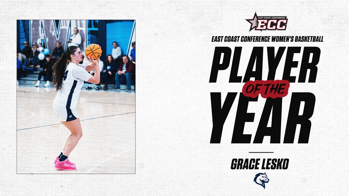 Our 2025-26 ECC Women's Basketball Player of Year is Grace Lesko from
<a href="/MercyMavericks/">Mercy Mavericks</a> 
<a href="/FloCollege/">FloCollege</a>

#Experience | #Compete | #Champion