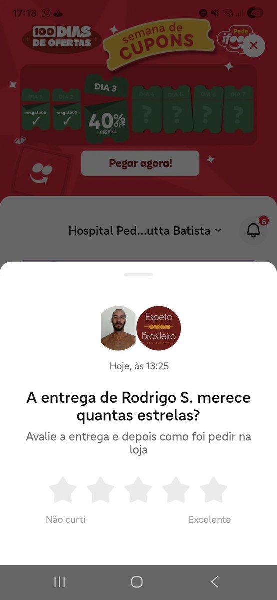 LucasDcr77's tweet photo. @Lordfordriing @TimedopovoSC Crl é ele mesmo, Rodrigo Souto fez uma entrega pra mim no ifood hoje. https://t.co/xq36ZccOuU