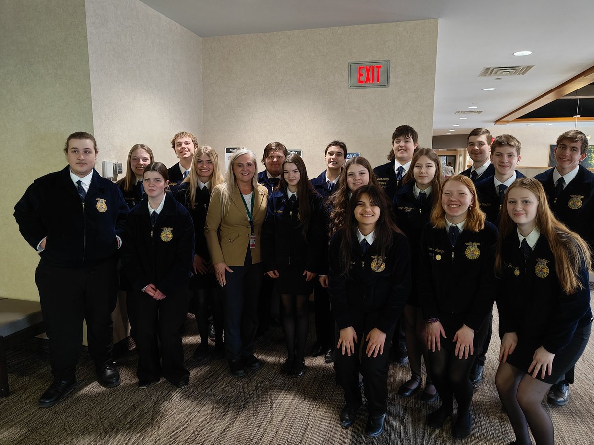 Thank you representative Altendorf and Senator Lieske for the opportunity to visit about agricultural Education and FFA issues.
