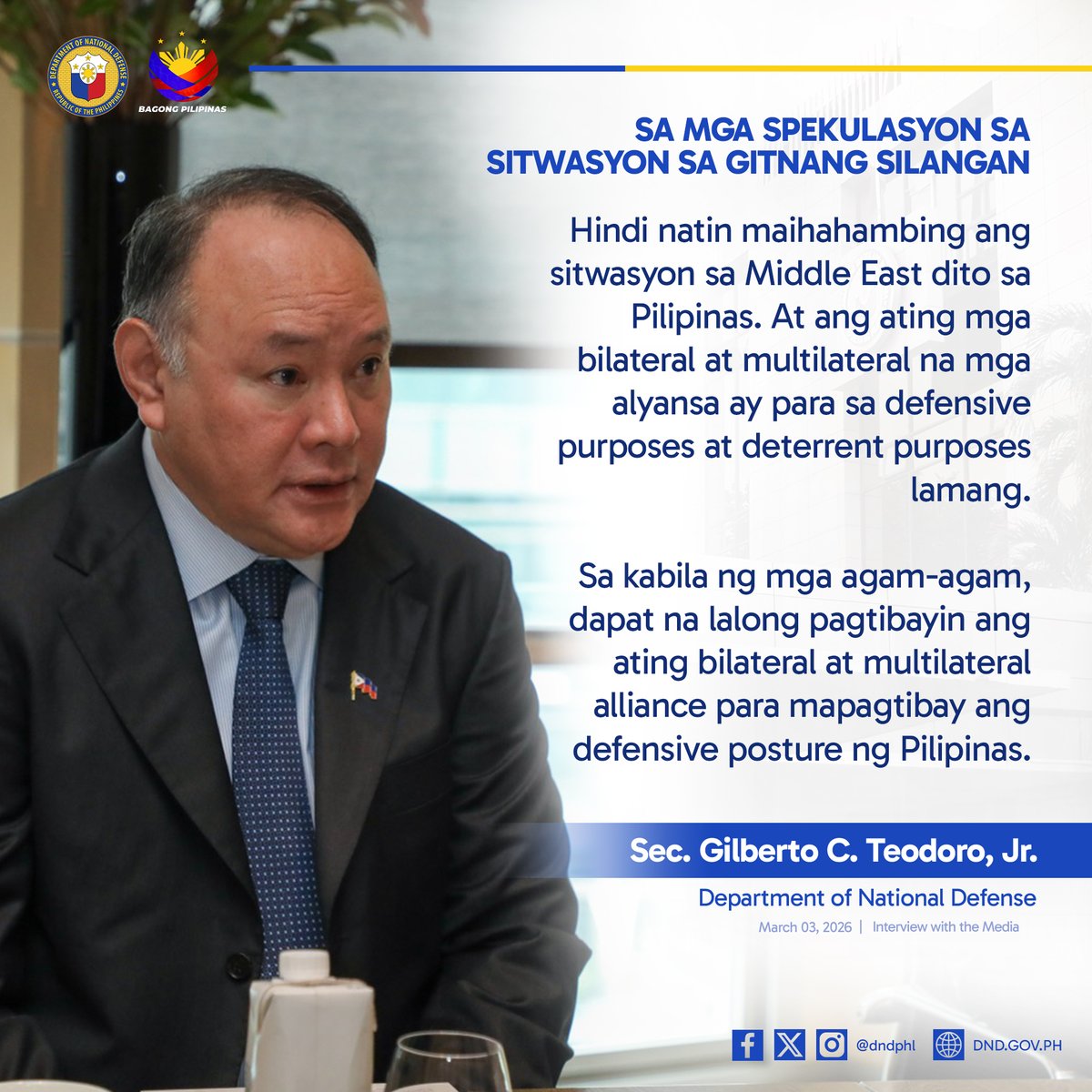 Department of National Defense - Philippines tweet media