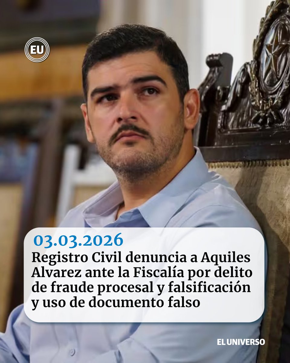 #Política | #RegistroCivil denuncia a #AquilesAlvarez ante la Fiscalía por delito de fraude procesal y falsificación y uso de documento falso ow.ly/vwAt50YoVIe