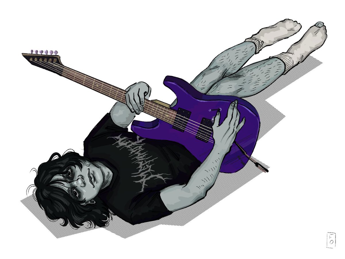 fil000mena's tweet image. First time drawing him 😔 #rockstar #grayscaleguy #ninah