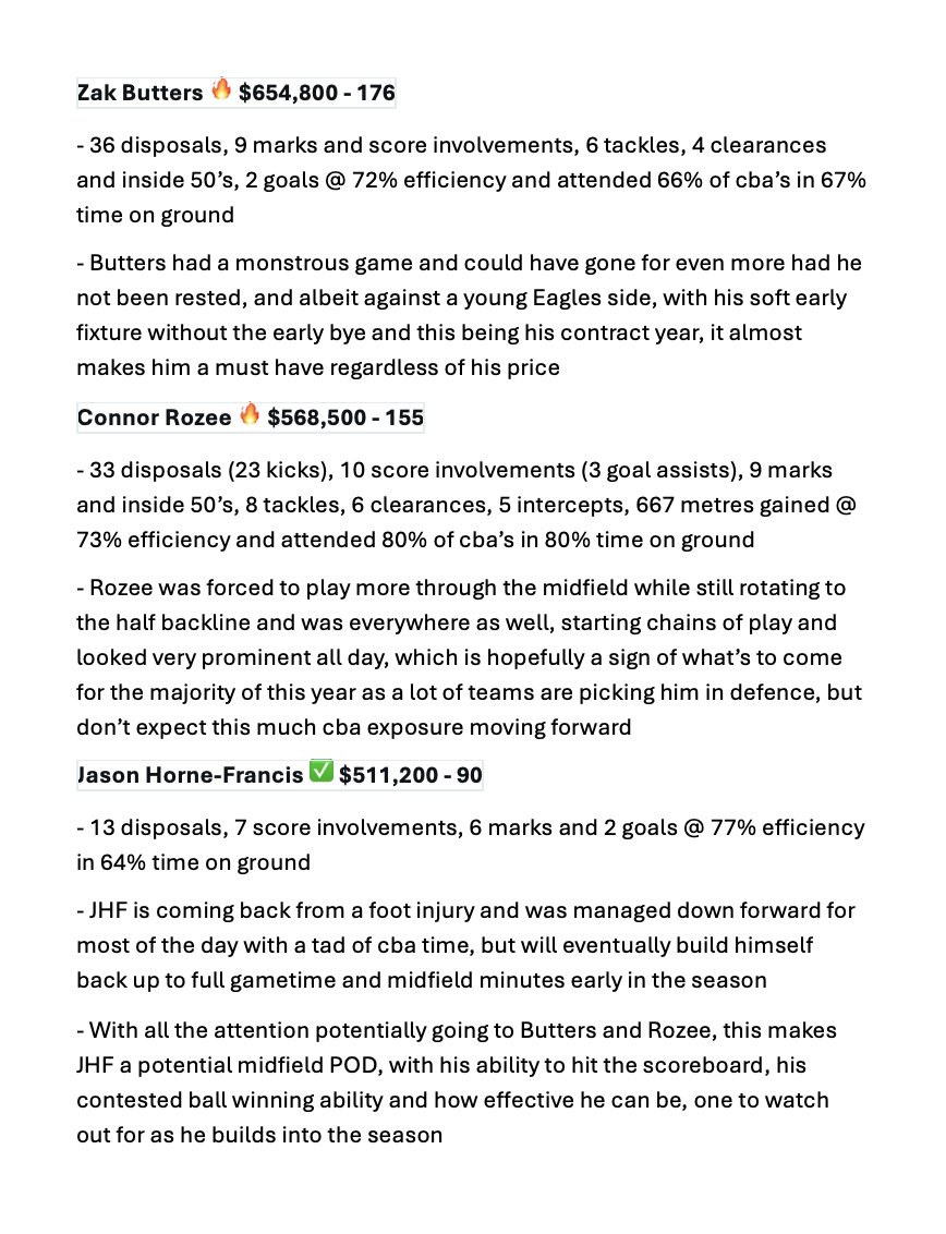 OnThePineX's tweet image. Port Adelaide SuperCoach relevant player reviews: 

Zak Butters &amp;amp; Connor Rozee 🔥
Jason Horne-Francis &amp;amp; Dante Visentini ✅ 
Todd Marshall &amp;amp; Jack Whitlock 📈
Jack Watkins 👀

#SuperCoach #AFL #PortAdelaide