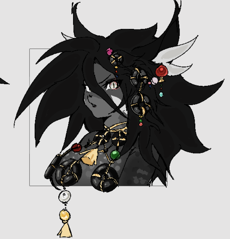 Pixel sketch of #Atlyss character Dot