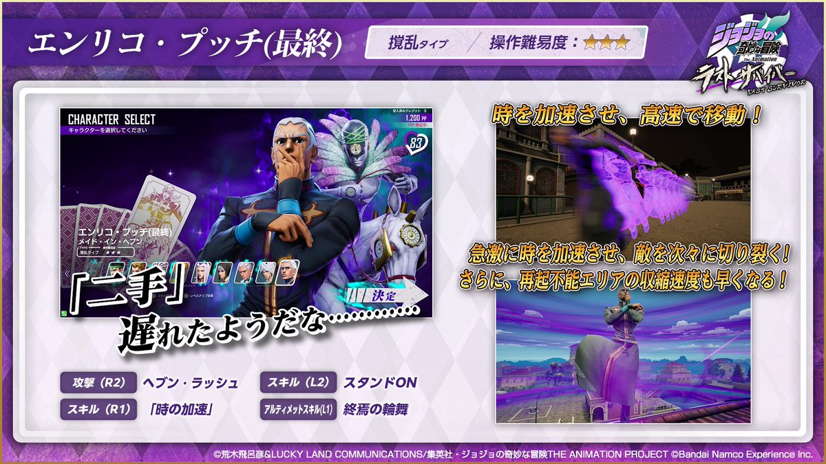 公式】ジョジョの奇妙な冒険 ラストサバイバー (@jojols_official