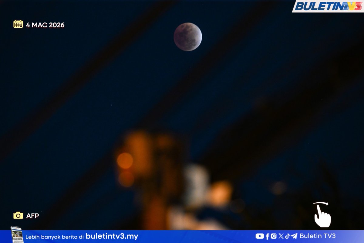 BuletinTV3's tweet image. Fenomena gerhana bulan penuh menerangi langit di seluruh dunia. 

Lebih menarik fenomena kali ini muncul pada pertengahan Ramadan.

#BuletinTV3 #gerhanabulanpenuh #fenomena #gerhanabulan #ramadan #FenomenaAstronomi #FenomenaLangit