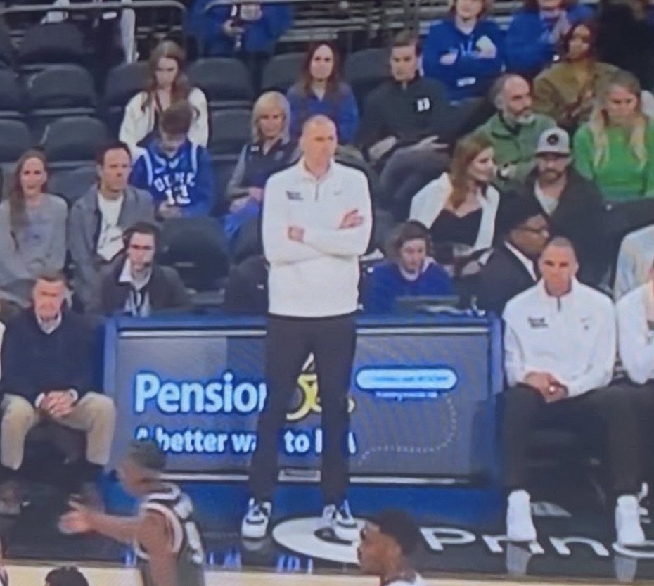 “Hey Mark, A&amp;M is on a 28-2 run, do you want to maybe change the lineup or call a timeout?” 

Pope on the bench: