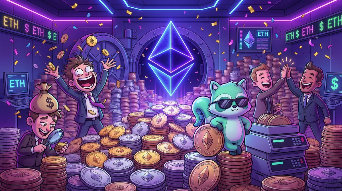 💰 BitMine buys 50,000+ ETH pushing toward a 5% holding target reflecting institutional accumulation trends 🐂💎 #Ethereum #ETH