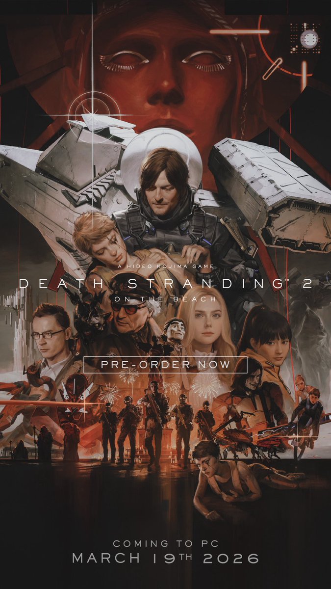 Kojima_Hideo's tweet photo. デススト2のPC版は3/19発売です🙏🙇🏻🫶😍👍 https://t.co/qHyNIAbx73