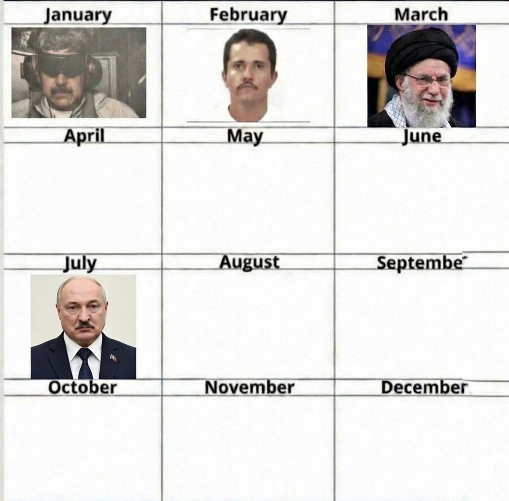 Mi apuesta. Calendario 2026. Trump.