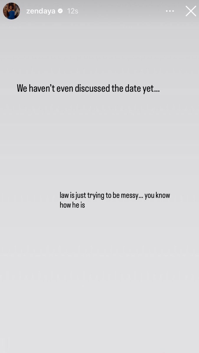 OMGGG NOT ZENDAYA RESPONDING TO THE WEDDING RUMORSS VIA HER DELETED INSTAGRAM STORY 😭😭😭😭😭😭😭😭😭!!!