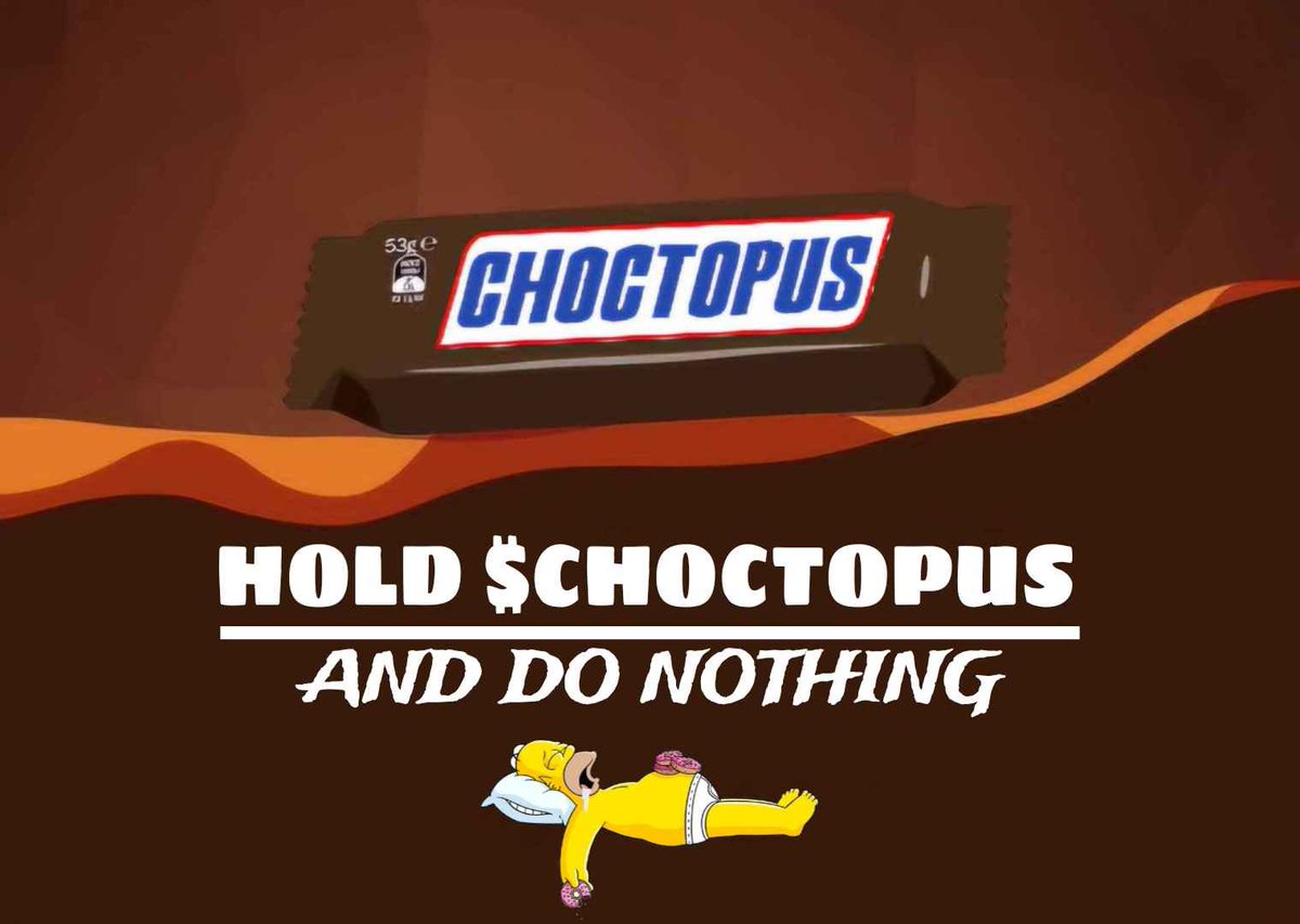 choctnerrs's tweet photo. @ChoctopusCrypto HODL that $Choctopus you diamond hand holders you 💎 https://t.co/m4YCHS6EGX
