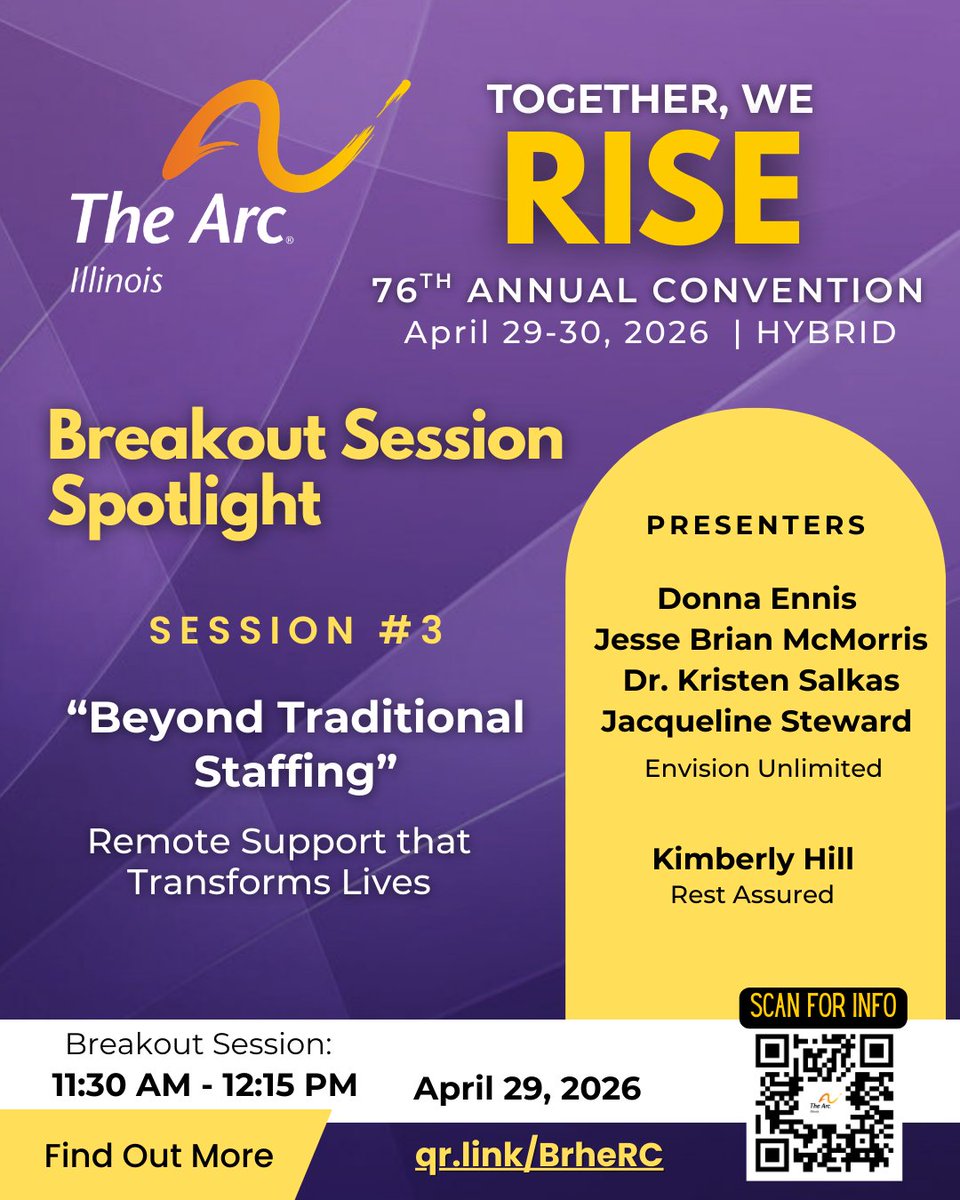 arcillinois's tweet photo. Brochure: https://t.co/fAxr0XYw82
Register: https://t.co/ZdZxAgqFCT
🌟 Breakout Session Spotlight
Hear from members &amp; staff at Envision Unlimited as they share what it took to build remote supports in a CILA setting.
#TogetherWeRise #TheArcofIllinois #76thAnnualConvention https://t.co/7P02tSJnY1