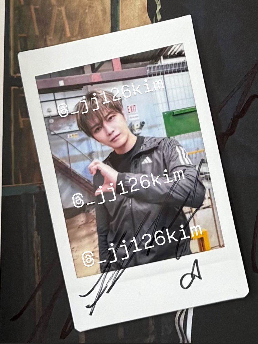 kimjaejoong 2026 season's greeting サイン入りポラロイド