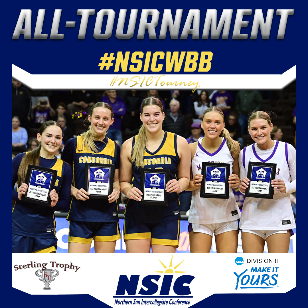 2026 #NSICWBB All-Tournament Team
#YourTimeToShine
Lydia Haack - CSP
Ashley Schuelke - CSP
Lauren Wilson (MVP) - CSP
Natalie Bremer - MSU
Mackenzie Schweim - MSU

#NSICTourney 

NorthernSun.org/NSICTourney