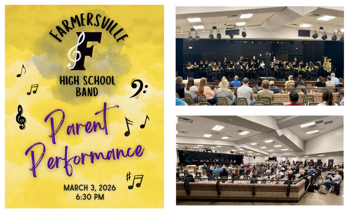 FHSfarmerJOE's tweet photo. The FHS Band razzled & dazzled in their pre-UIL parent concert. now we are read to conquer the world!
#FHSfarmers
#FARMERfamily
#LKGFA
#RodeoRevival
#RideForTheBrand
#RodeoJoe
#FAMOUSinFARMERSVILLE https://t.co/pgL1wdoxcB