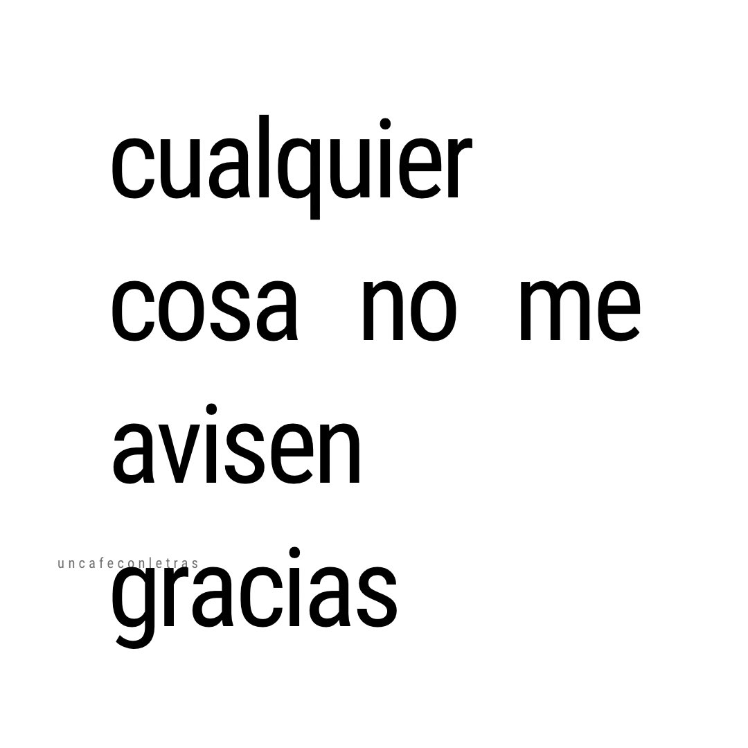 Un café con letras tweet media