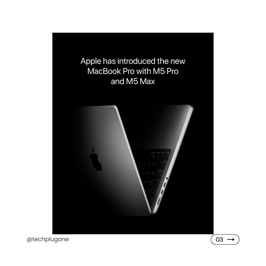 techplugone's tweet photo. 1TB base storage. M5 Pro. 2x faster SSD. 💻🔥 The new MacBook Pro is officially here. Order today, March 4, starting at $2,199!
#TechPlugOne #MacBookPro #AppleIntelligence #FYP #AppleSilicon #LingOrm https://t.co/QFS686afV1