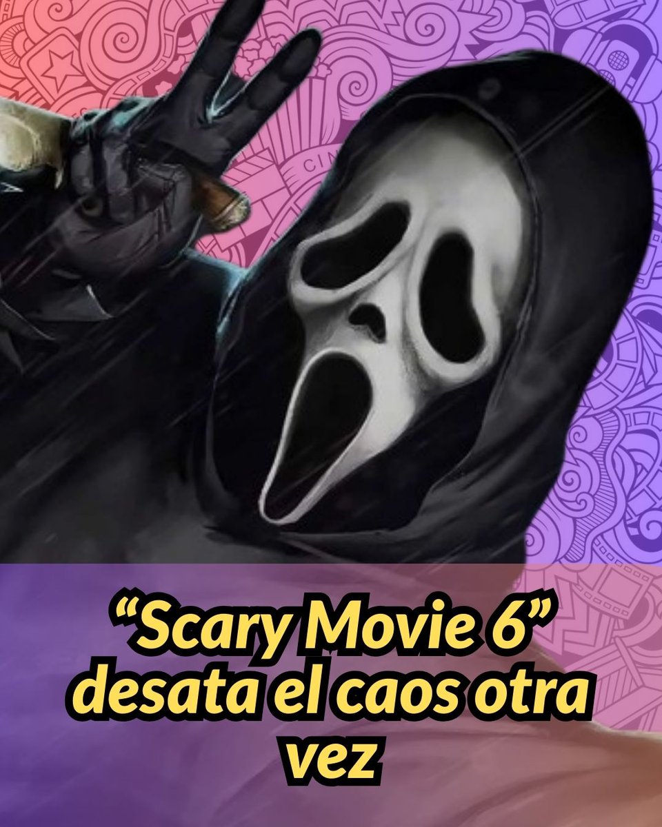 demshi's tweet photo. “Scary Movie 6” desata el caos otra vez
#ScaryMovie6 #ScaryMovie #Terror #Comedia #Cine #Trailer #Películas #NoticiasDeCine #HumorNegro #Estrenos #Parati #CineLovers #AmantesDelCine #SeriesRecomendadas 
Sígueme para mas información 👇
https://t.co/dfEnl3A9dp https://t.co/5dENOeCH7z