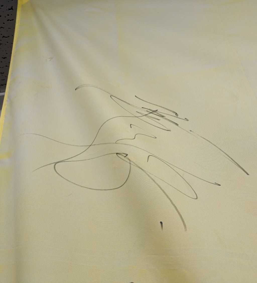 大昔に譲り受けたフラッグにはザスパクサツ群馬時代(2014年頃)の選手