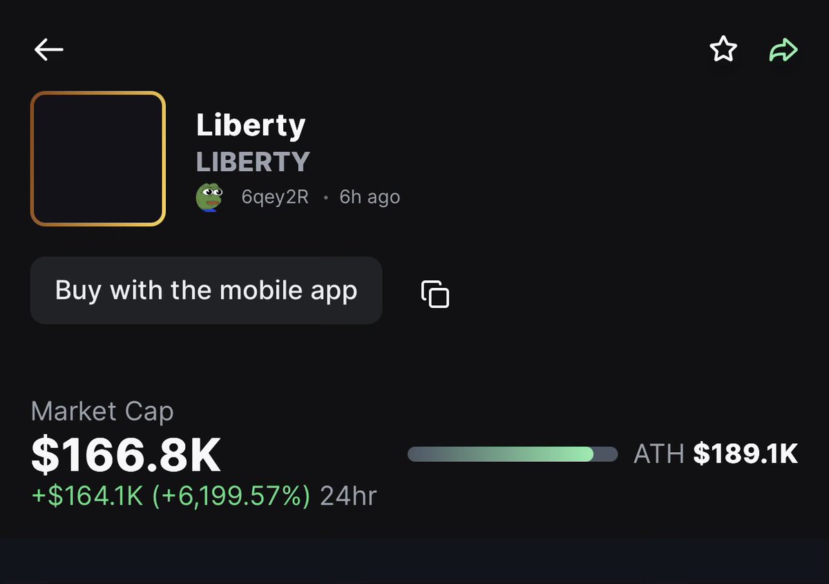 We continue to hold $LIBERTY 8x currently from where i posted