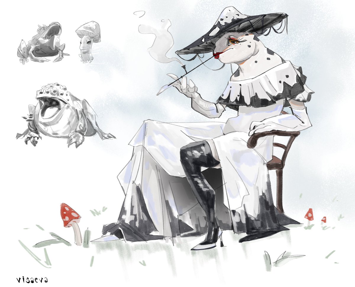 visaeva_'s tweet photo. @rogueducktr Stile dair portfolyomda çok çalışma olmadığı için Witchy Business’tan fanart çalışmaları ekledim. Portfolyoma buradan ulaşabilirsiniz: https://t.co/B05EOW3HeQ https://t.co/NIdqWzW6C3