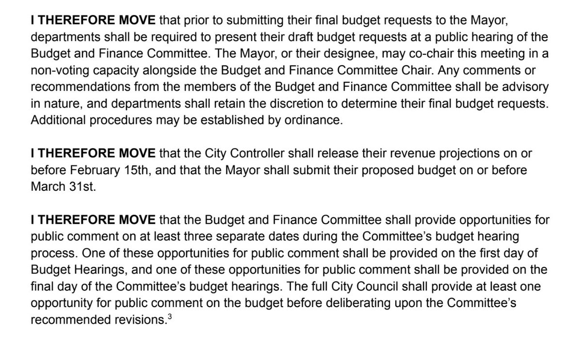 A motion by Commissioner Carla Fuentes just posted, related to the proposal to move the city to a two-year budget cycle. Here's the motion: drive.google.com/file/d/12EIURU…