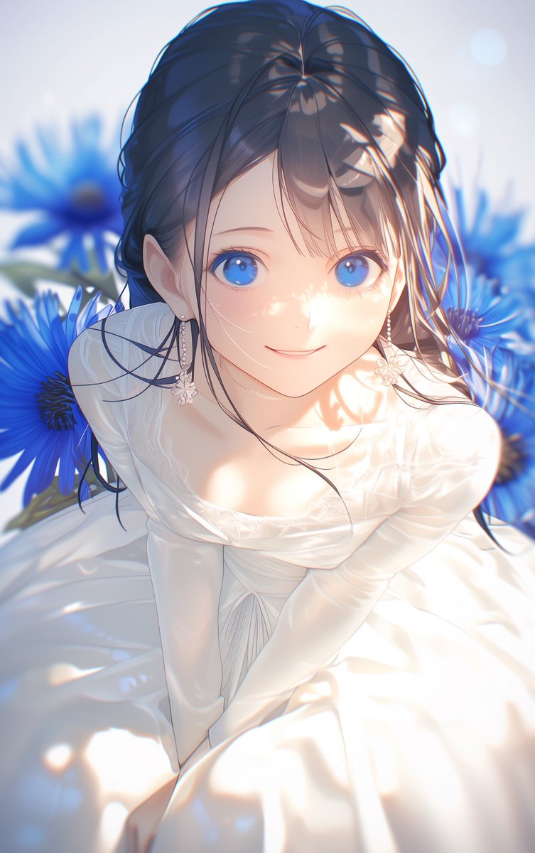 矢車菊》 Bleuet・Bachelor,s button・Cornflower 学名/Centaurea