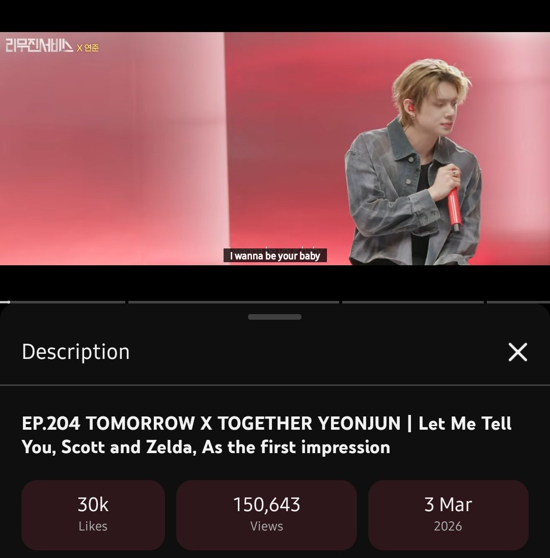 yeonjun worked so hard to show us a new side of himself, lets give this A MILLION VIEWS EVERYONE 

🔗youtu.be/DucXv5xjhW4

#YEONJUNLeeMujinService
VERSATILE VOCALIST YEONJUN