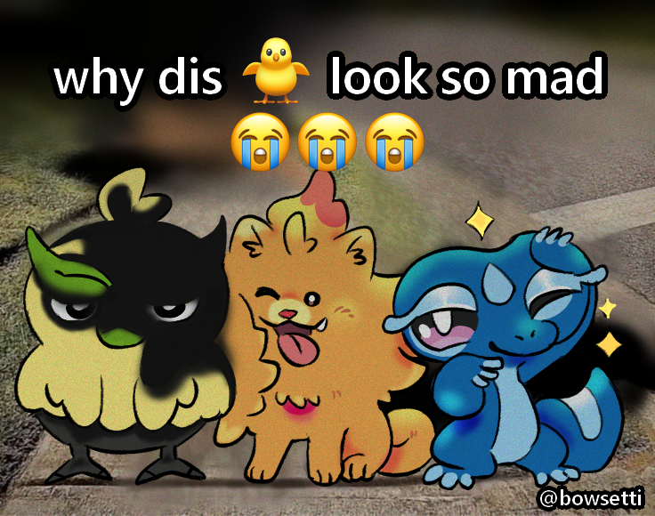 Loving the Gen 10 starters  🍃🔥💧

#PokemonWindsWaves