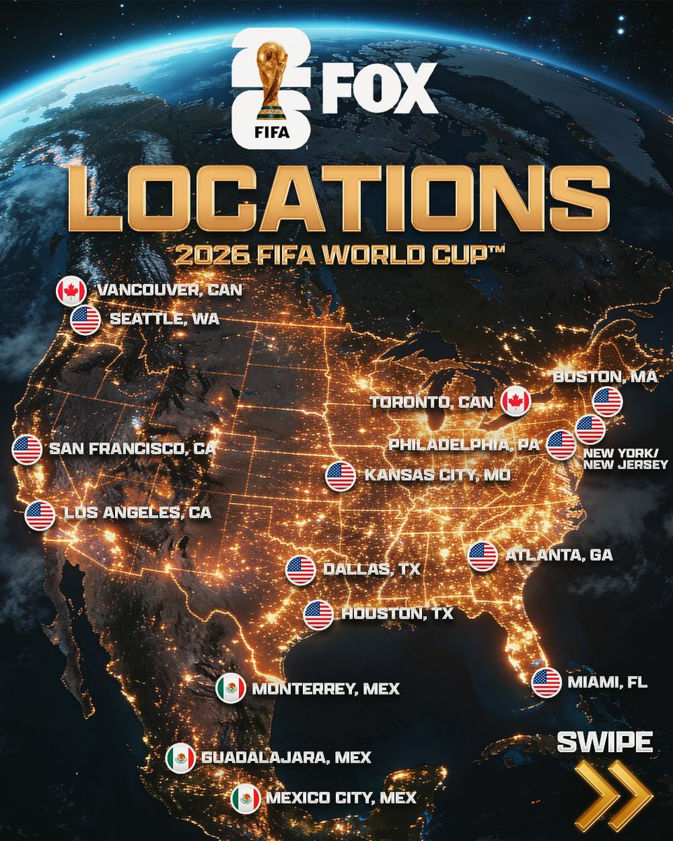 NORTH AMERICA IS READY ‼️ 

🧵THREAD of when and where EVERY 2026 FIFA World Cup match will take place ⬇️