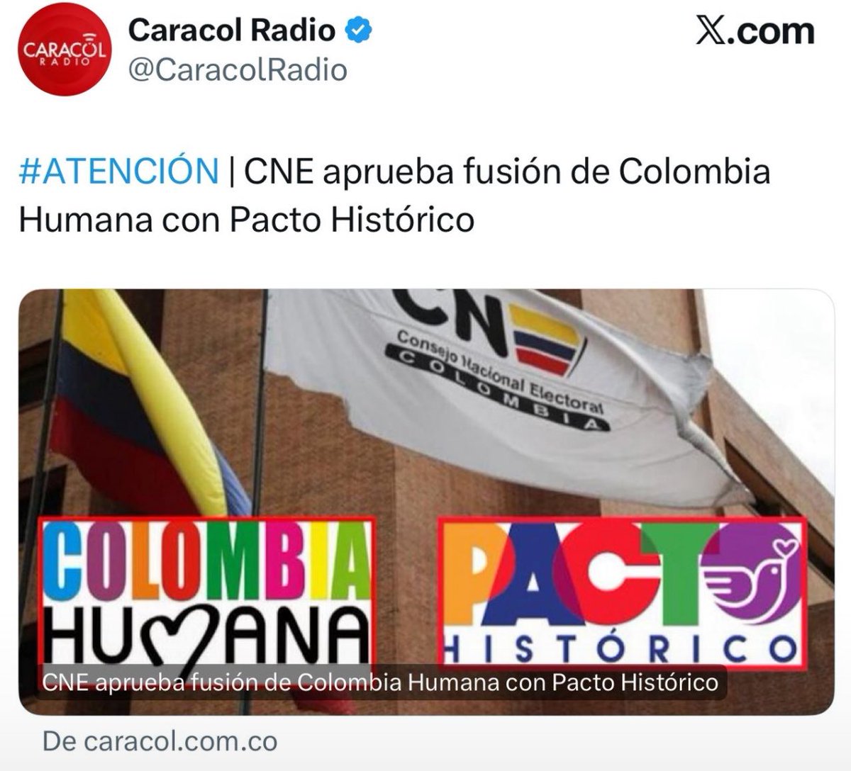 Buenas noches

Señoras <a href="/CathyJuvinao/">Cathy Juvinao #VERDE101 🌻💚 Cámara Bogotá</a> y <a href="/KatheMirandaP/">Katherine Miranda🌻VERDE 2</a>.

Adiós!