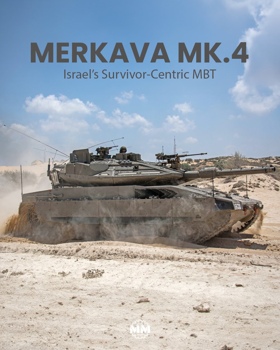 MilitaryMechs's tweet image. Merkava’s front-mounted engine boosts crew safety, while Trophy intercepts threats and modular armor enhances protection with advanced battlefield systems.

#MainBattleTank #ActiveProtection #MilitaryMechanics