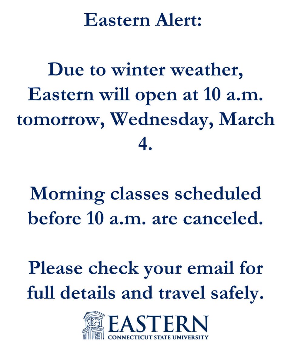 Eastern CT State University tweet media
