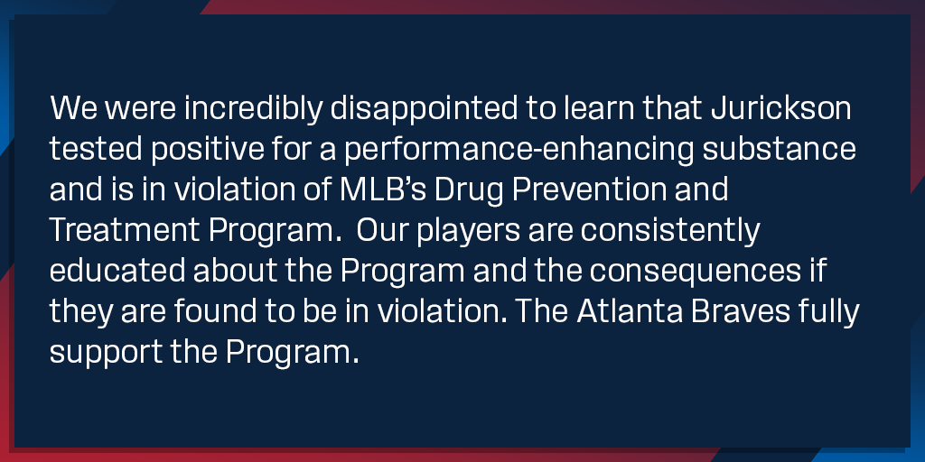 Statement from the Atlanta Braves: