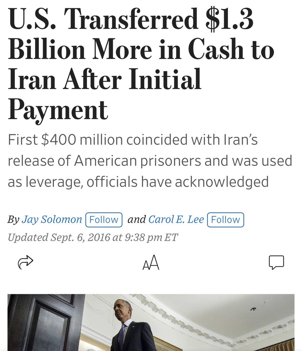 tndee063's tweet photo. @NtombiMzansi @UN_News_Centre This started with the Clinton FAMILY, then instead of dealing with Iran, Obama put pallets of money on a plane for them! 
Then Biden did his part! 

President Trump is saving our country! Putting an end to prior presidential failures! https://t.co/tBzmQrt571