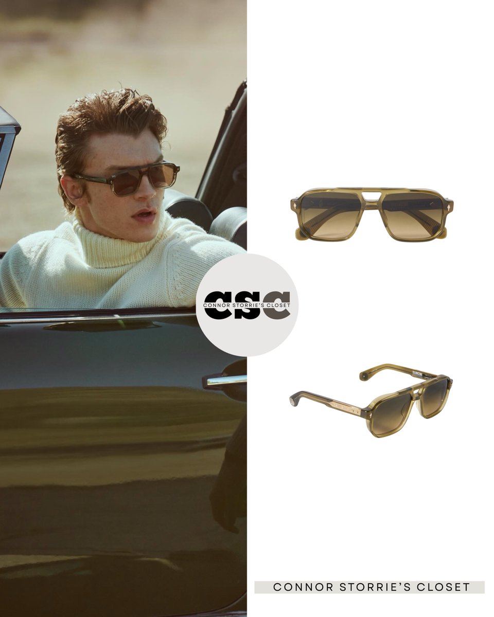 Connor Storrie for Vogue Adria wearing:

Anderson &amp; Sheppard '12 Ply Cashmere Roll Neck Sweater' in Cream ($1,300), Cartier <a href="/Cartier/">Cartier</a>  'Tank Louis' Watch ($16,400), Jacques Marie Mage ‘Grayling Yellowstone Rectangle’ Sunglasses ($975)

📸 Cass Bird
Styling: Taylor Angino