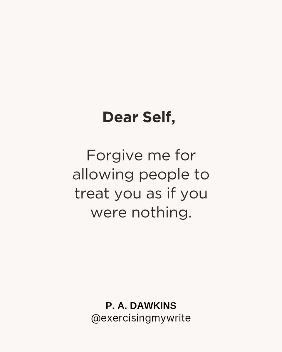 ExerciseMyWrite's tweet photo. Dear Self,

Please forgive me.

#Godfirst
#padawkins 
#exercisingmywrite 
#forgive
#writer https://t.co/wFdKsdgfD5