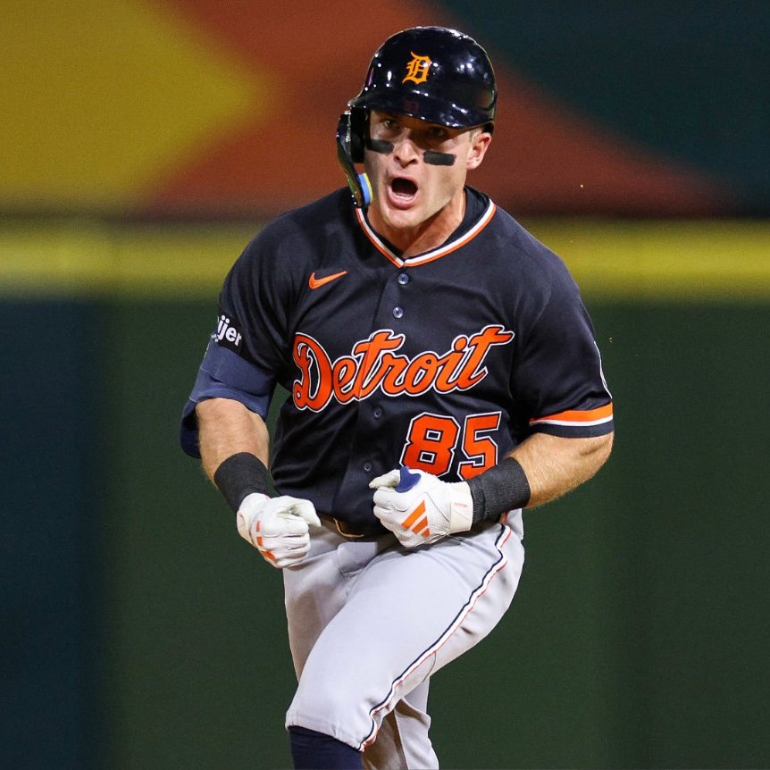 JustBB_Media's tweet photo. Kevin McGonigle tonight against Team DR:

3-3
1 HR
3 RBI
2 R
1 BB

Our #2 prospect continues to make his case to be on the Tigers' Opening Day roster 🐅 https://t.co/jL4SrhaFeM