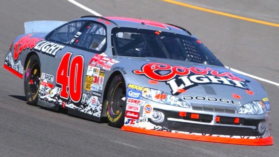 LegendsNascar's tweet photo. Sterling Marlin won the 2002 UAW-Daimler Chrysler 400 at Las Vegas 24 years ago today. 🏁 

#TheSilverBullet  🏁 https://t.co/42zuxC1PHl