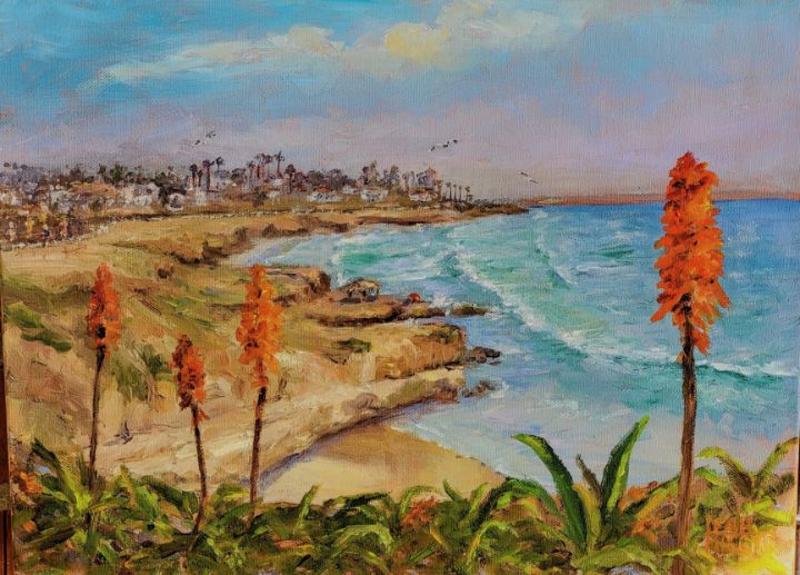 Art of the Day! "Wind and Sea Agave". Buy at: ArtPal.com/Leahhigginsart…