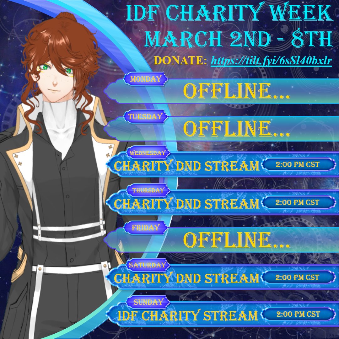 ⏱️!!!!!CHARITY STREAM WEEK!!!!!⏱️

All streams this week are going to be dedicated to Charity, specifically raising money for the Immune Deficiency Foundation (<a href="/immunedeficienC/">Immune Deficiency Foundation</a>)!

Watch me live at!: twitch.tv/akihiko_h
And Support the cause at!: tilt.fyi/EAc14mR6Nb