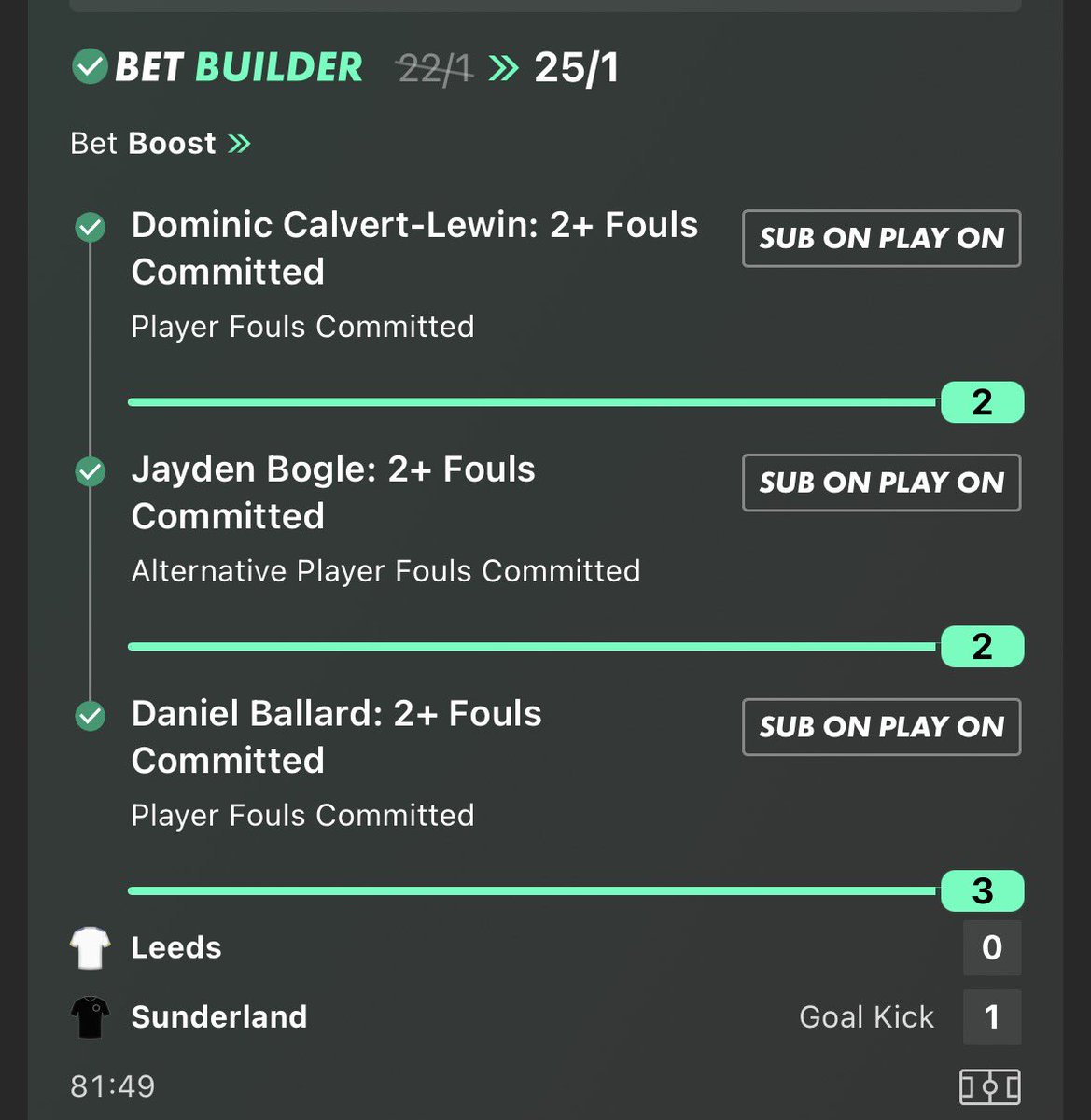 HE'S DONE IT!!!

25/1 BOOST LANDSSSSS!!! 😍

YOU BEAUTYYYY 🔥 

WHAT A COUPLE OF DAYS!!!!! 

18+ gambleaware