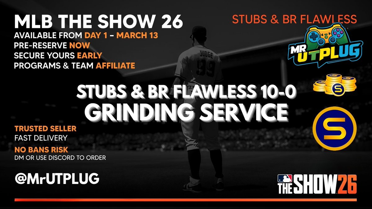 MrUTPLUG - CFB26 CUT | MLB The Show 26 STUBS tweet media