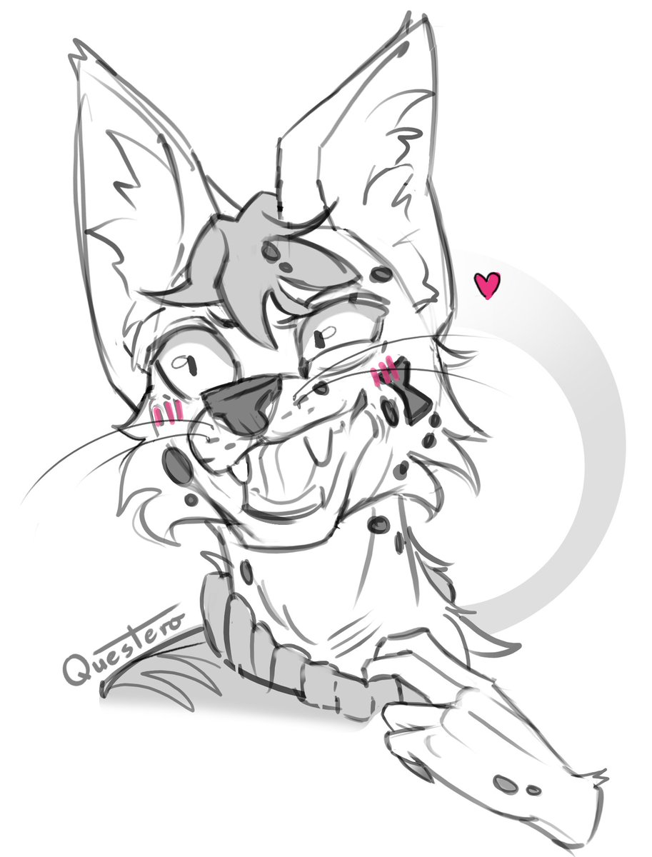 _Questero's tweet photo. What's that face, Spot... 

#doodle  #furryart  #furry https://t.co/ECFVtuCiQ0