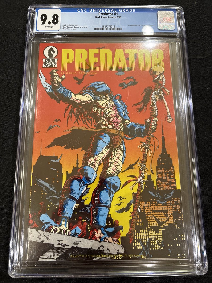 CGC 9.8 Predator #1 Dark Horse Comics 6/89 1st App of Predator in Comics  
🔗 ebay.com/itm/3179283889…  
 #ad