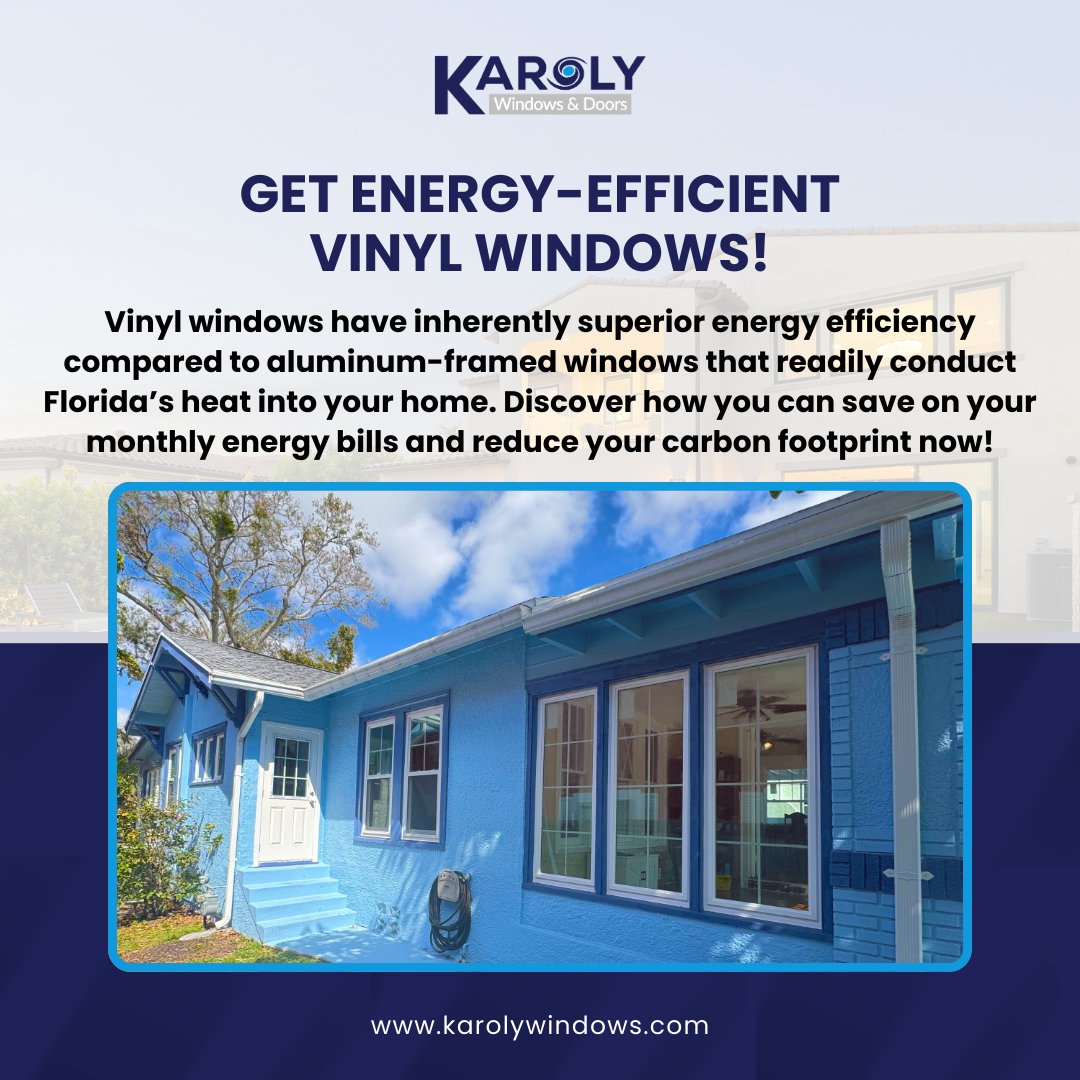 karolywindows's tweet image. Get #VinylWindows that help improve your home's #EnergyEfficiency, complete with #ExpertInstallation from the best team of installers in #TampaBay! Reach out to Karoly Windows today to get started!

karolywindows.com/get-a-quote/
