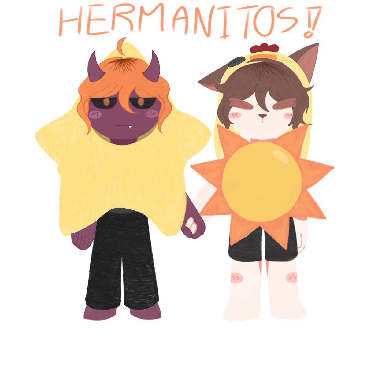 Dibujito de los hermanitos🌋🐈, lo dejo tmb por aquí c: