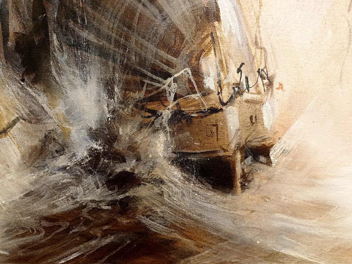 la Jument es uno de los faros más icónicos del mundo, situado en el mar de Iroise, frente a la costa de la isla de Ouessant en la Bretaña francesa
Acrílico 
Triptico  0.45 x 145 cm
2026